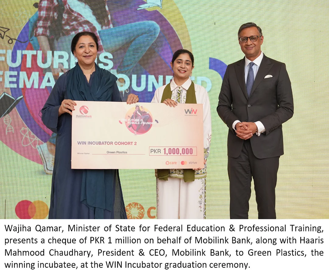 Mobilink Bank’s WIN Incubator Leads Pakistan’s DEI Agenda, Graduates 18 Women-Led Startups