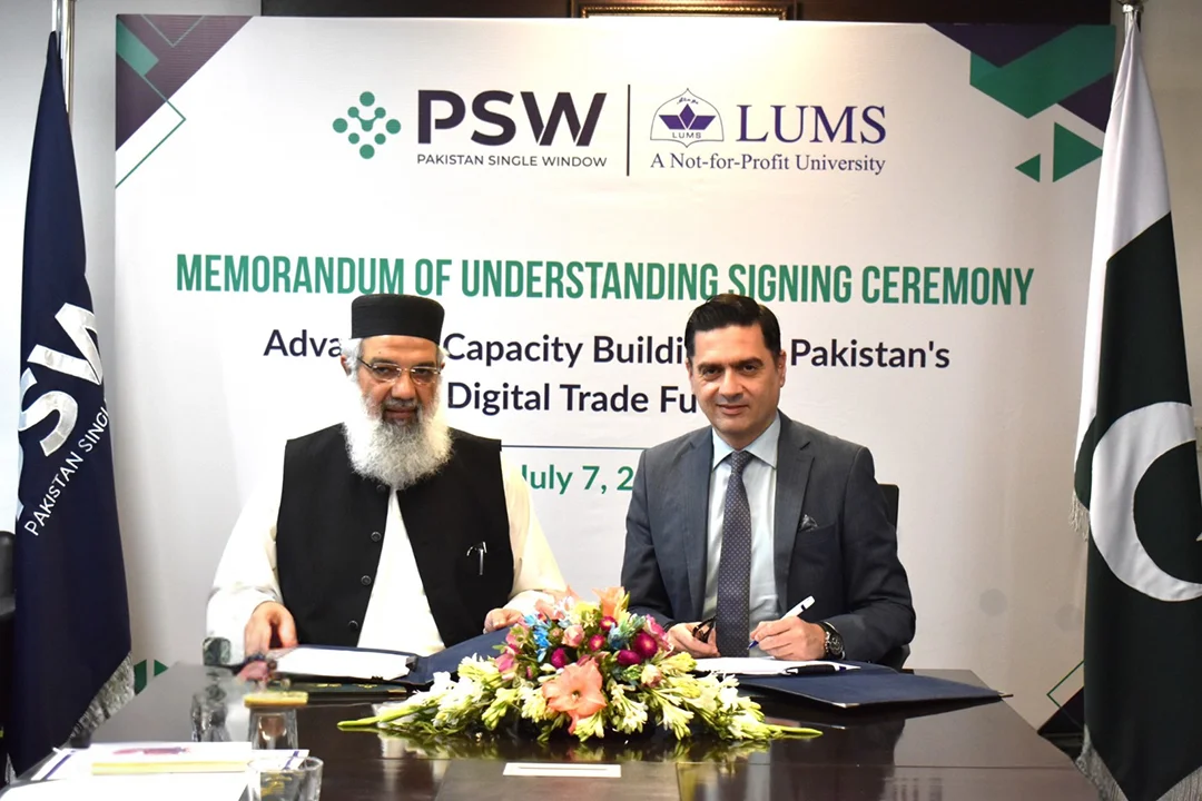 LUMS, PSW Sign MoU to Boost Trade Facilitation Capacity, Research